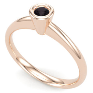 Cluandelier rozé arany eljegyzési gyűrű