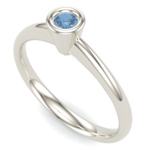 Bleu fehérarany eljegyzési gyűrű