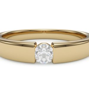 Laulaba Sárga arany eljegyzési gyűrű (102)