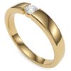 Laulaba Sárga arany eljegyzési gyűrű (102) 2