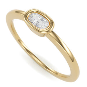 Jessica sárga arany eljegyzési gyűrű