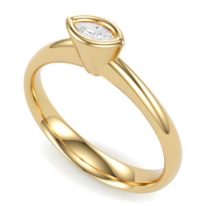 Stamford sárga arany eljegyzési gyűrű