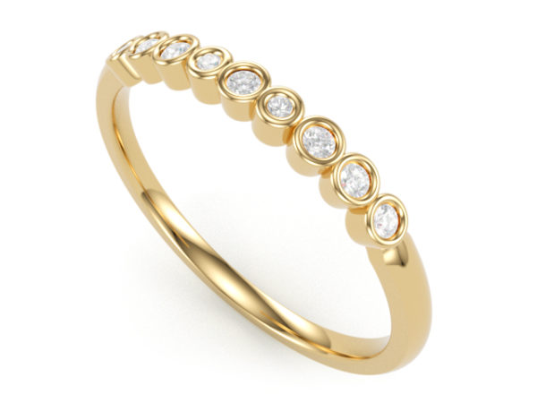 Tilla sárga arany eljegyzési gyűrű