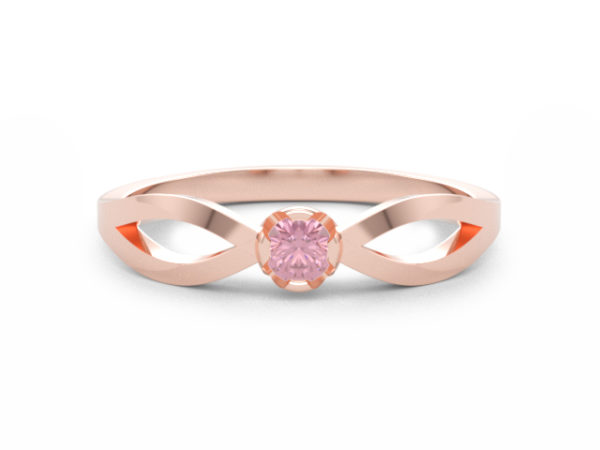 Allegra rozé arany eljegyzési gyűrű