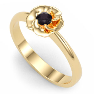 Martha sárga arany eljegyzési gyűrű 2