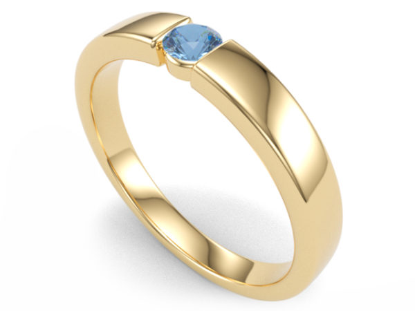 Odine sárga arany eljegyzési gyűrű 2
