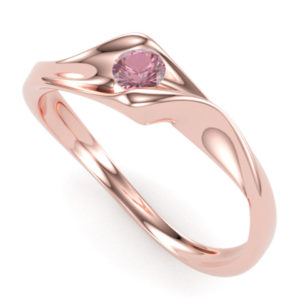 Miral rozé arany eljegyzési gyűrű 2