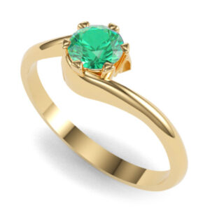 Theodora sárga arany eljegyzési gyűrű 1