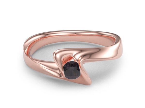 Leonora rozé arany eljegyzési gyűrű 4
