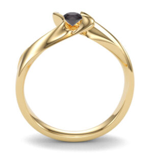 Naida sárga arany eljegyzési gyűrű 4