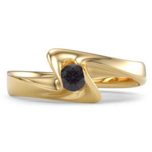 Naida sárga arany eljegyzési gyűrű 2