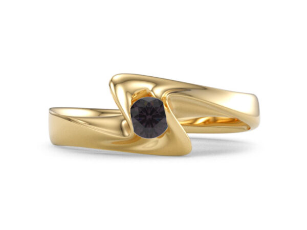 Naida sárga arany eljegyzési gyűrű 2