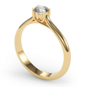 Evelin sárga arany eljegyzési gyűrű 2
