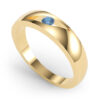 Kleo sárga arany eljegyzési gyűrű