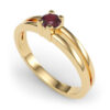 Bebora sárga arany eljegyzési gyűrű