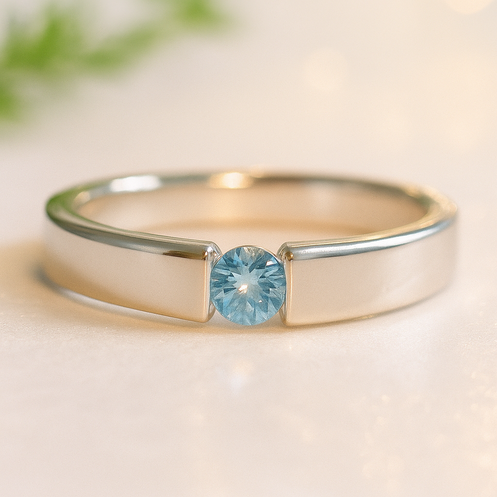 Salma fehérarany eljegyzési gyűrű