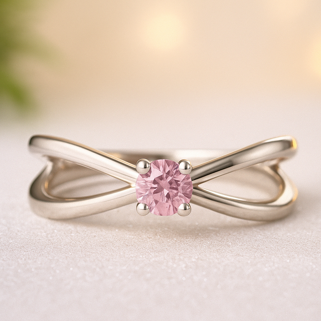 Cordelia fehérarany eljegyzési gyűrű